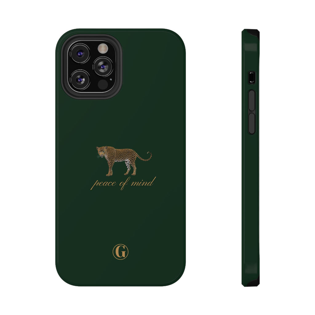 Emerald Green 'Peace of Mind' Panther Phone Case