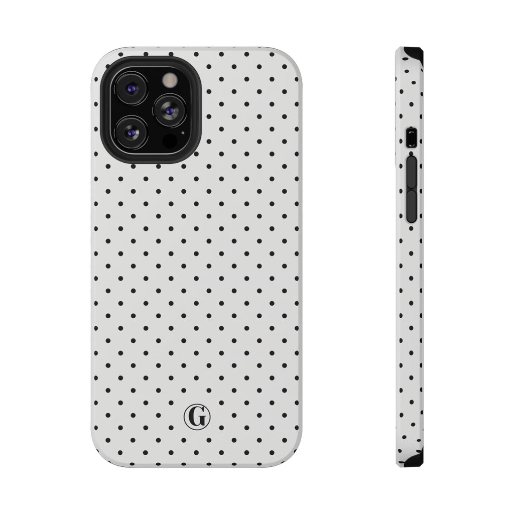 White Polka Dots Phone Case