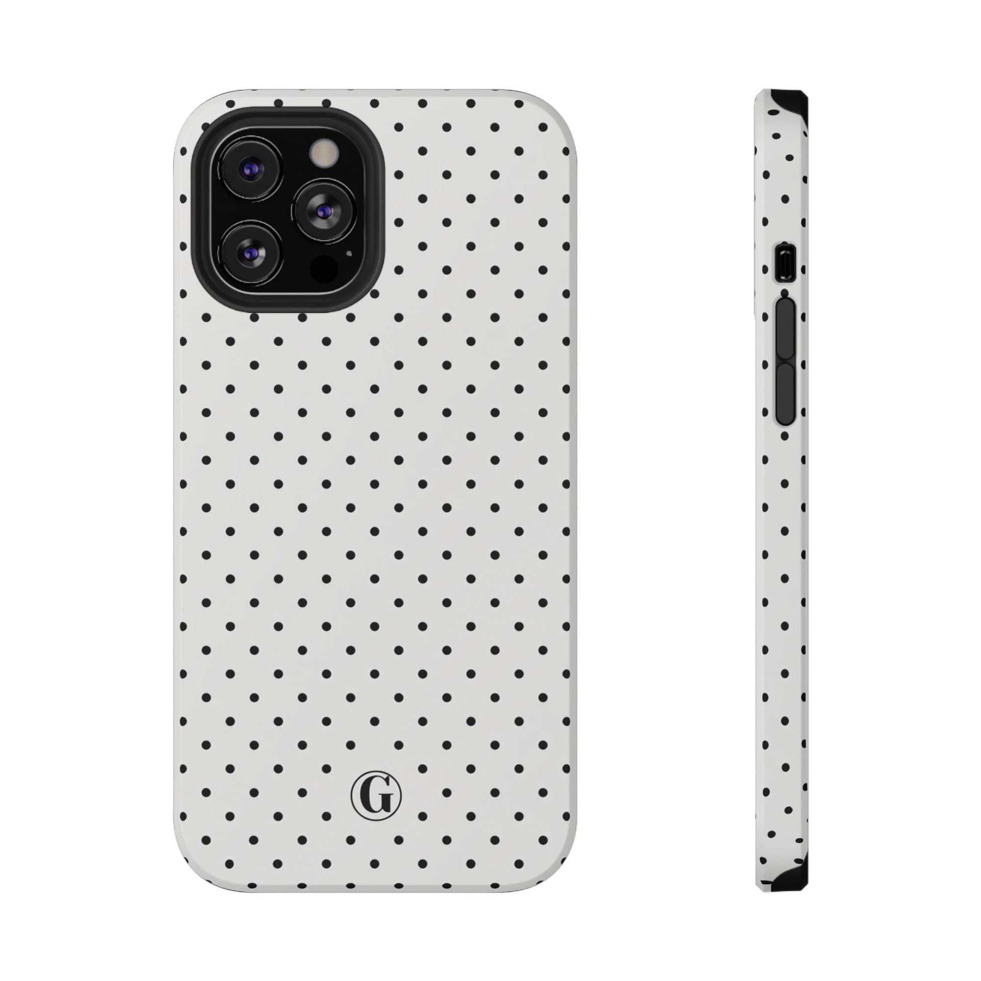 White Polka Dots Phone Case