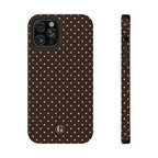 Brown Polka Dots Phone Case
