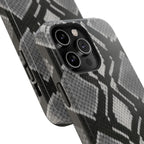 Grey Snakeskin Print Phone Case