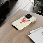 Yellow Stripes & Crawfish Phone Case