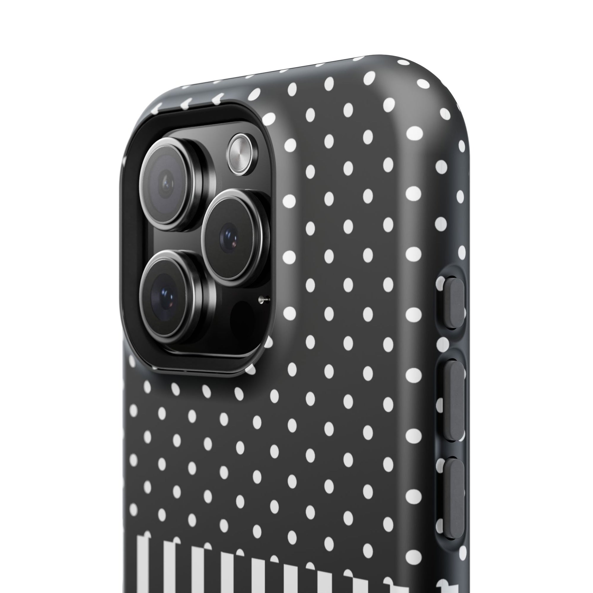 B&W Polka Dots x Stripes Phone Case