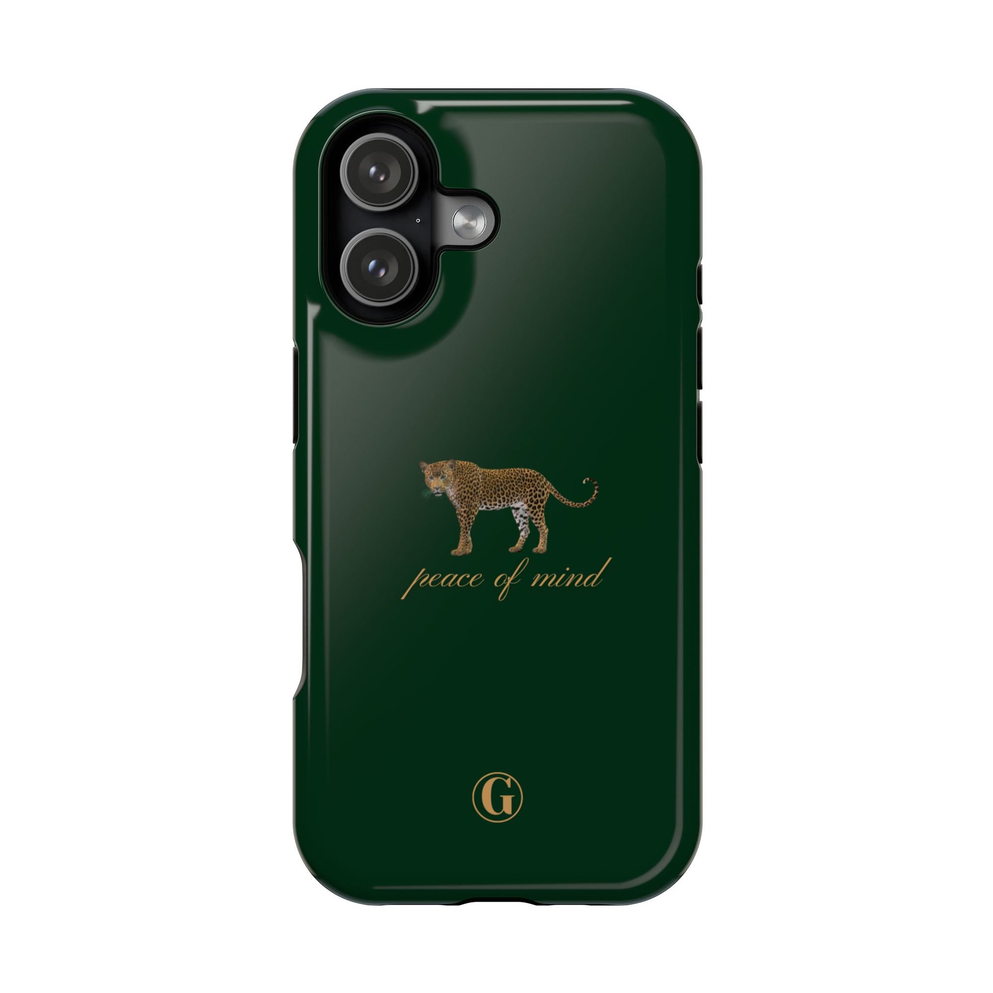 Emerald Green 'Peace of Mind' Panther Phone Case