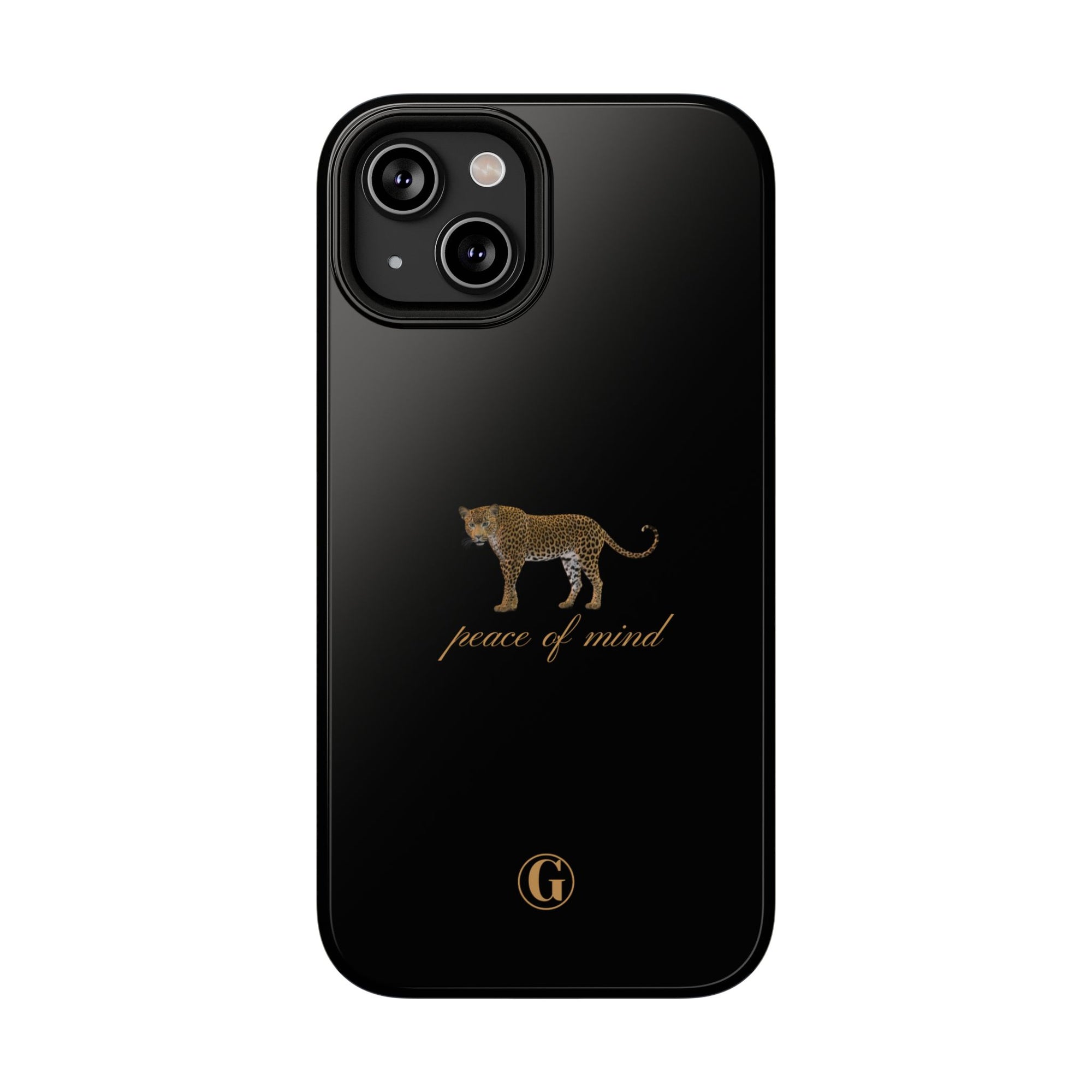 Black 'Peace of Mind' Panther Phone Case