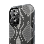 Grey Snakeskin Print Phone Case