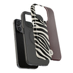Zebra Print x Burgundy Phone Case