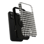 Houndstooth Print Phone Case