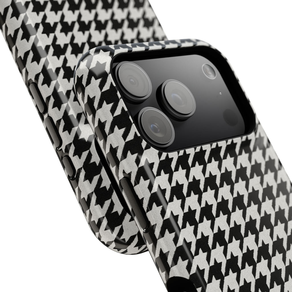 Houndstooth Print Phone Case
