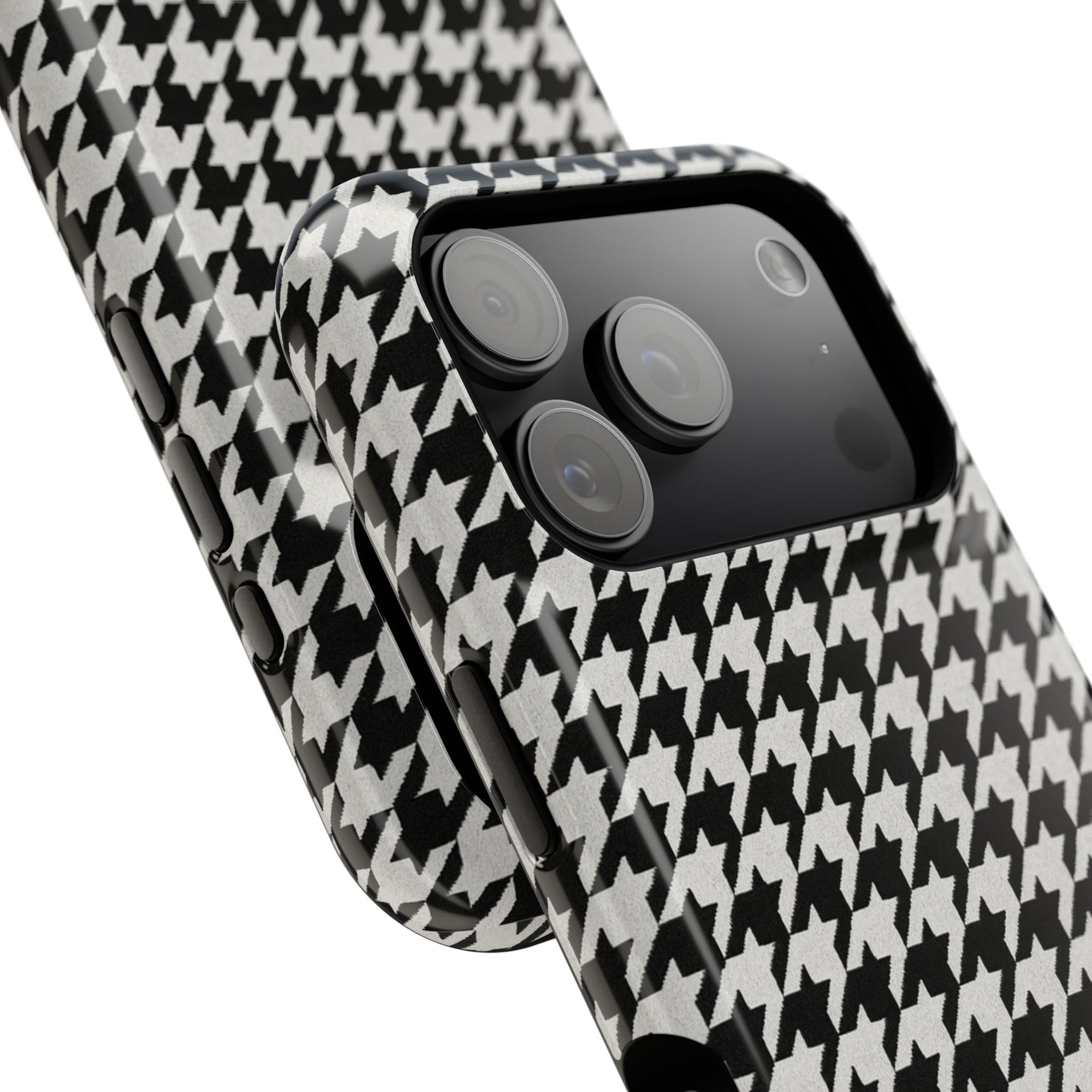 Houndstooth Print Phone Case