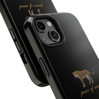Black 'Peace of Mind' Panther Phone Case