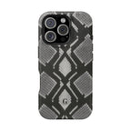 Grey Snakeskin Print Phone Case