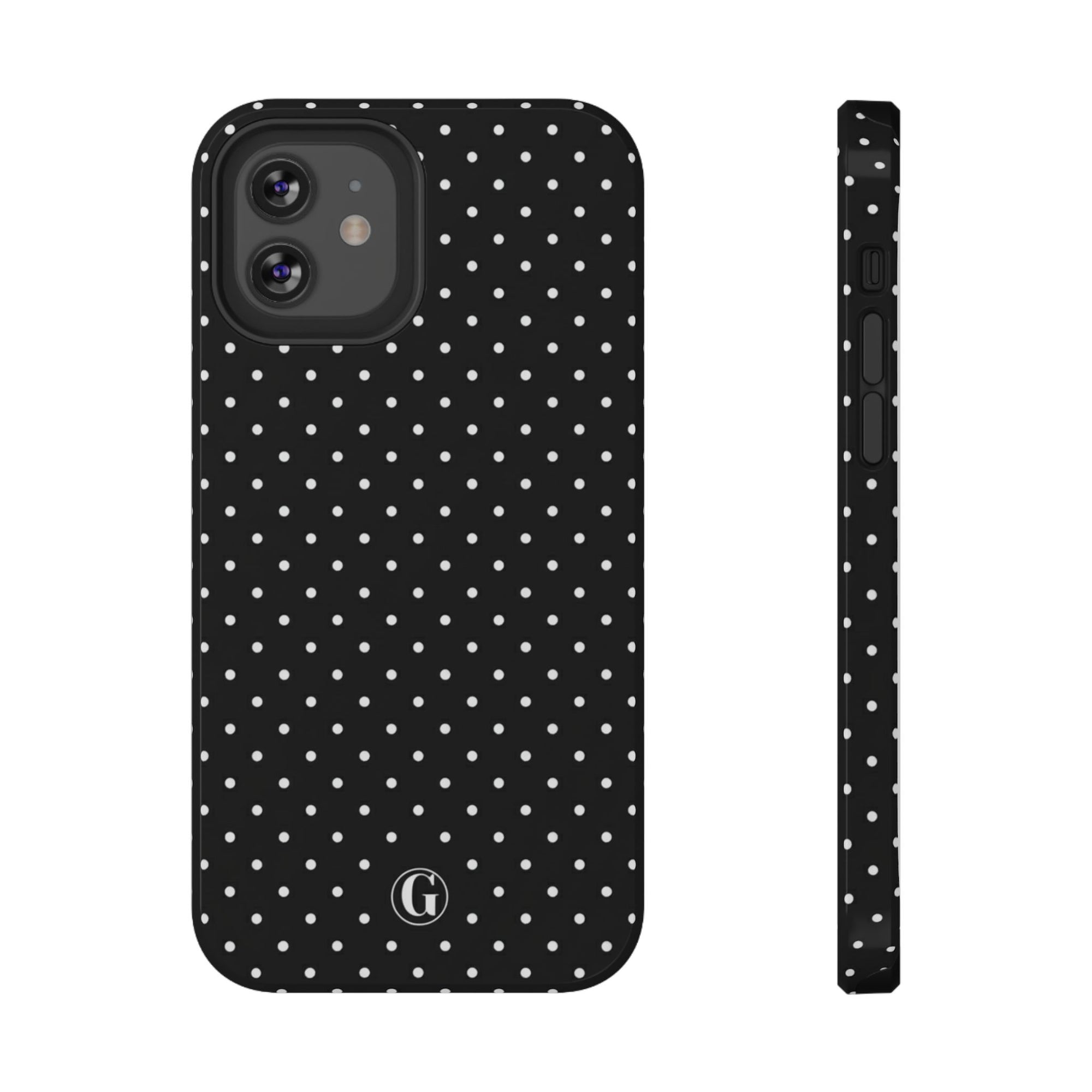Black Polka Dots Phone Case