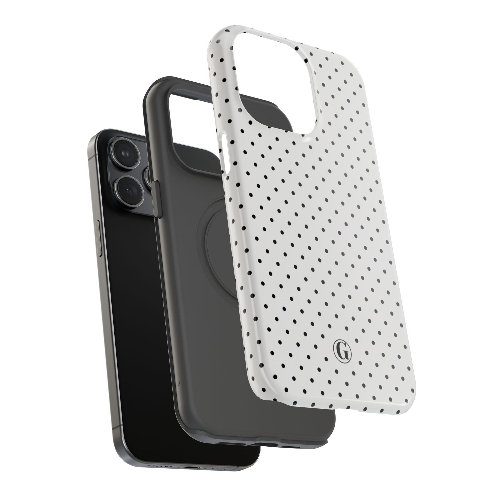 White Polka Dots Phone Case