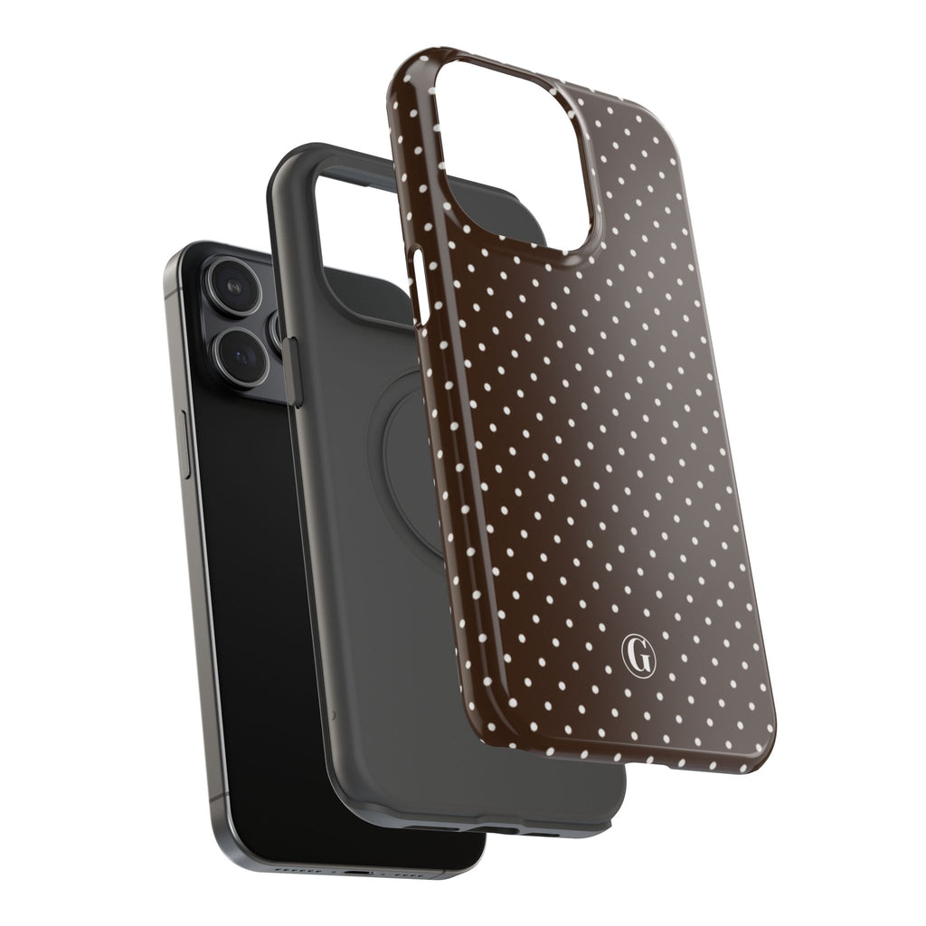 Brown Polka Dots Phone Case