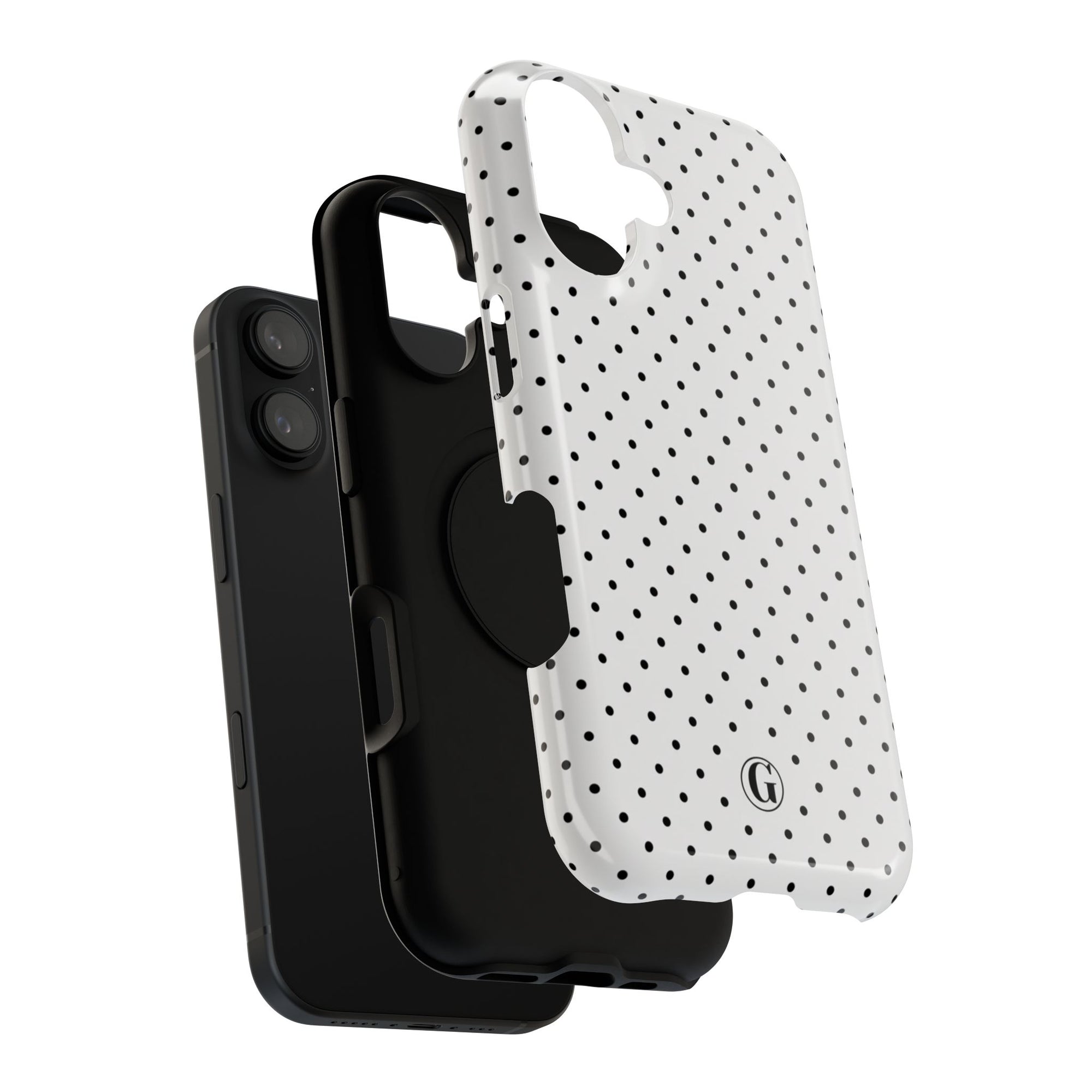 White Polka Dots Phone Case