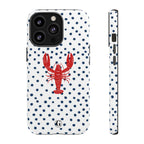 Crawfish on Blue Dots Phone Case