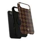 Brown Checkmate Phone Case