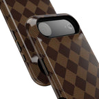 Brown Checkmate Phone Case