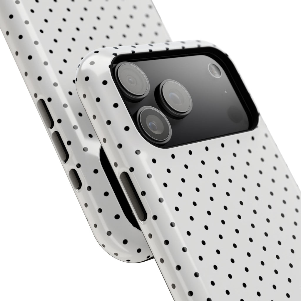 White Polka Dots Phone Case