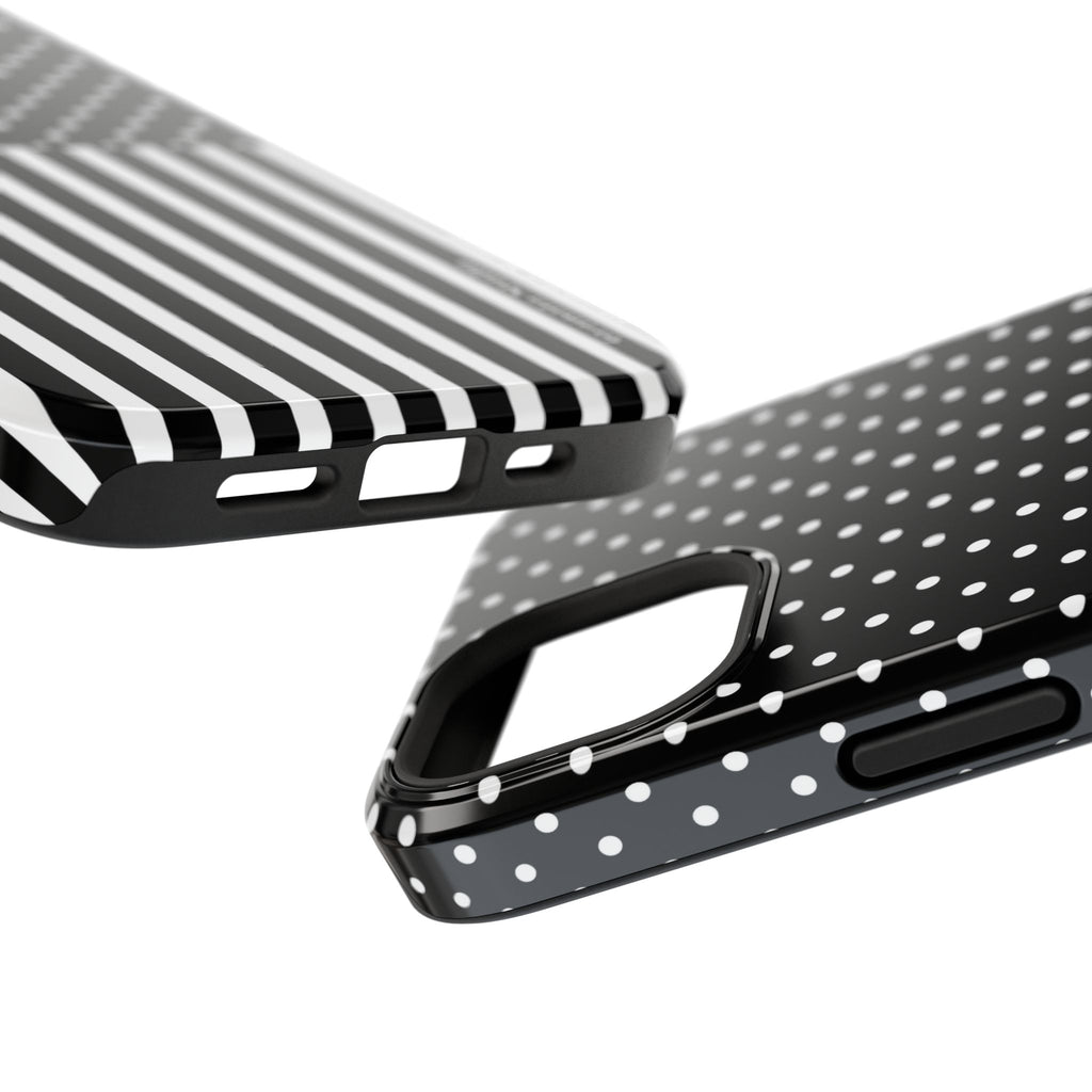 B&W Polka Dots x Stripes Phone Case