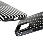 B&W Polka Dots x Stripes Phone Case