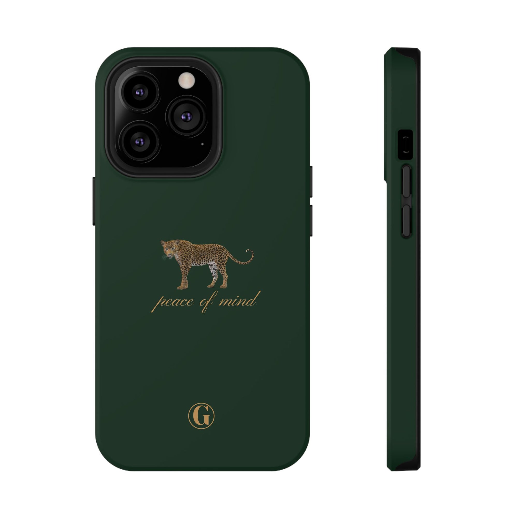 Emerald Green 'Peace of Mind' Panther Phone Case