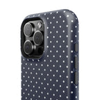 Navy Blue Polka Dots Phone Case