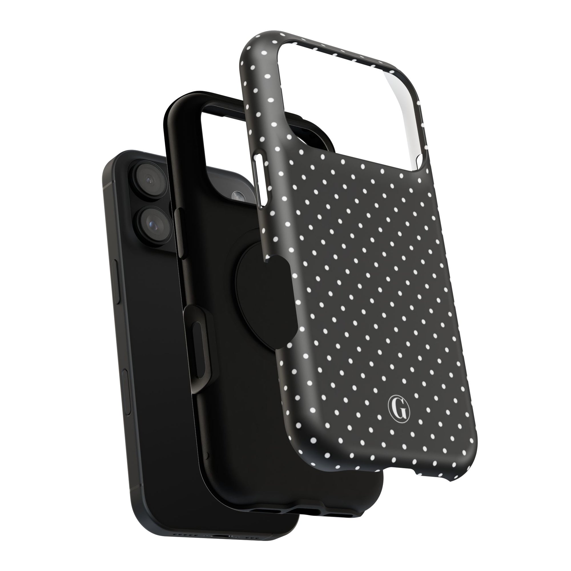 Black Polka Dots Phone Case