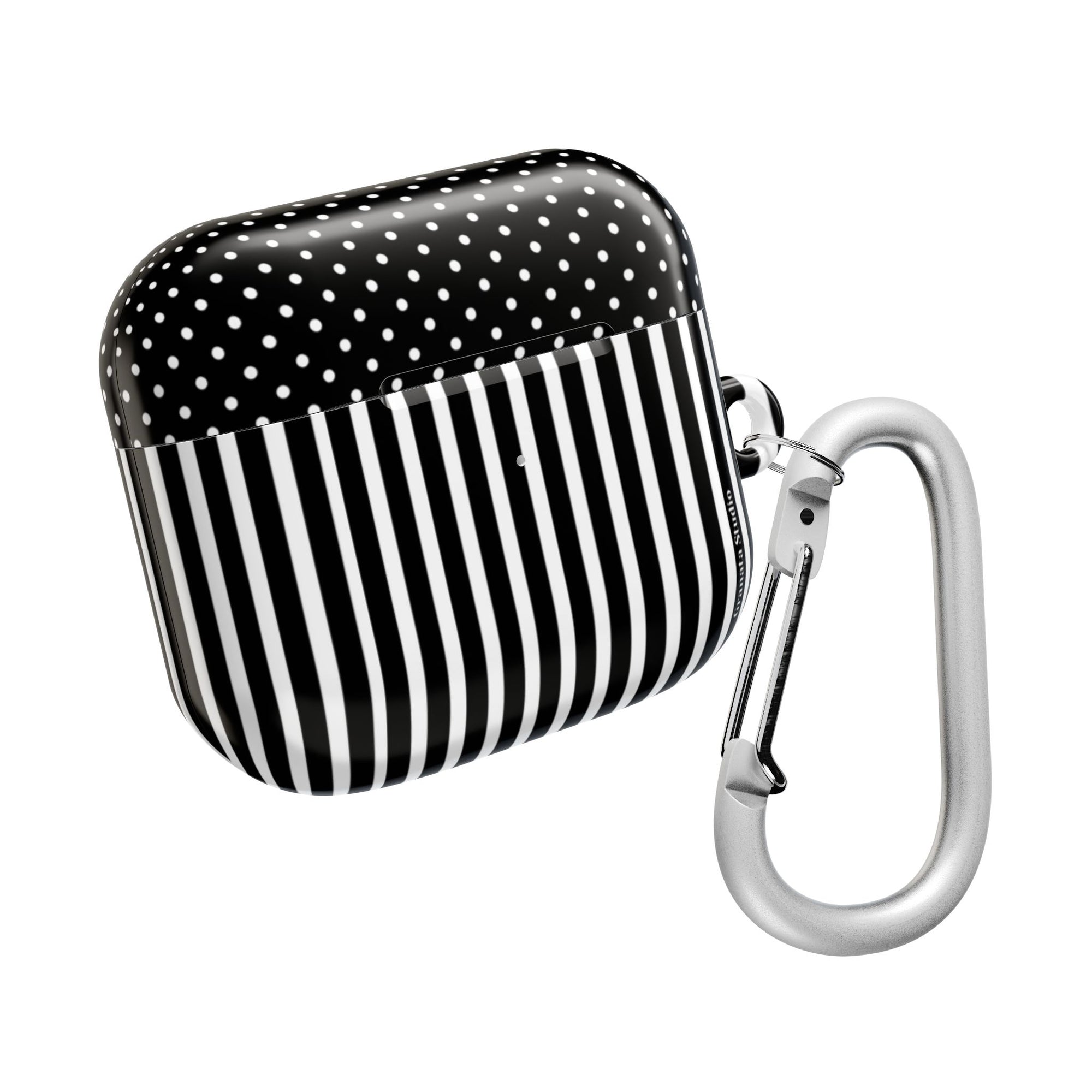 B&W Polka Dots x Stripes AirPod Case