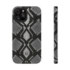 Grey Snakeskin Print Phone Case