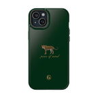 Emerald Green 'Peace of Mind' Panther Phone Case