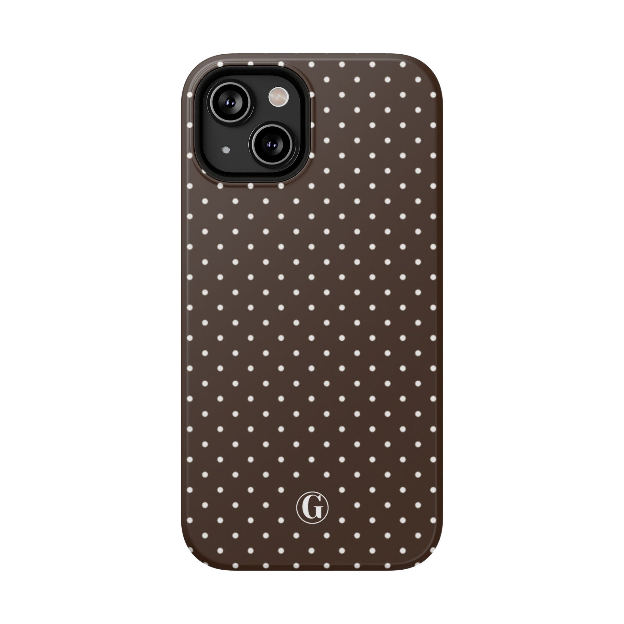Brown Polka Dots Phone Case