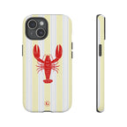 Yellow Stripes & Crawfish Phone Case
