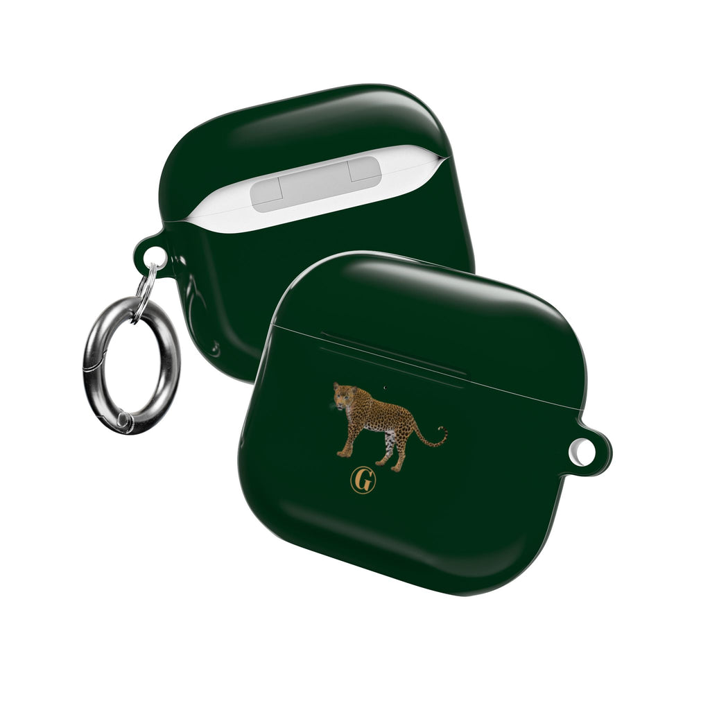 Emerald Green Panther AirPod Case