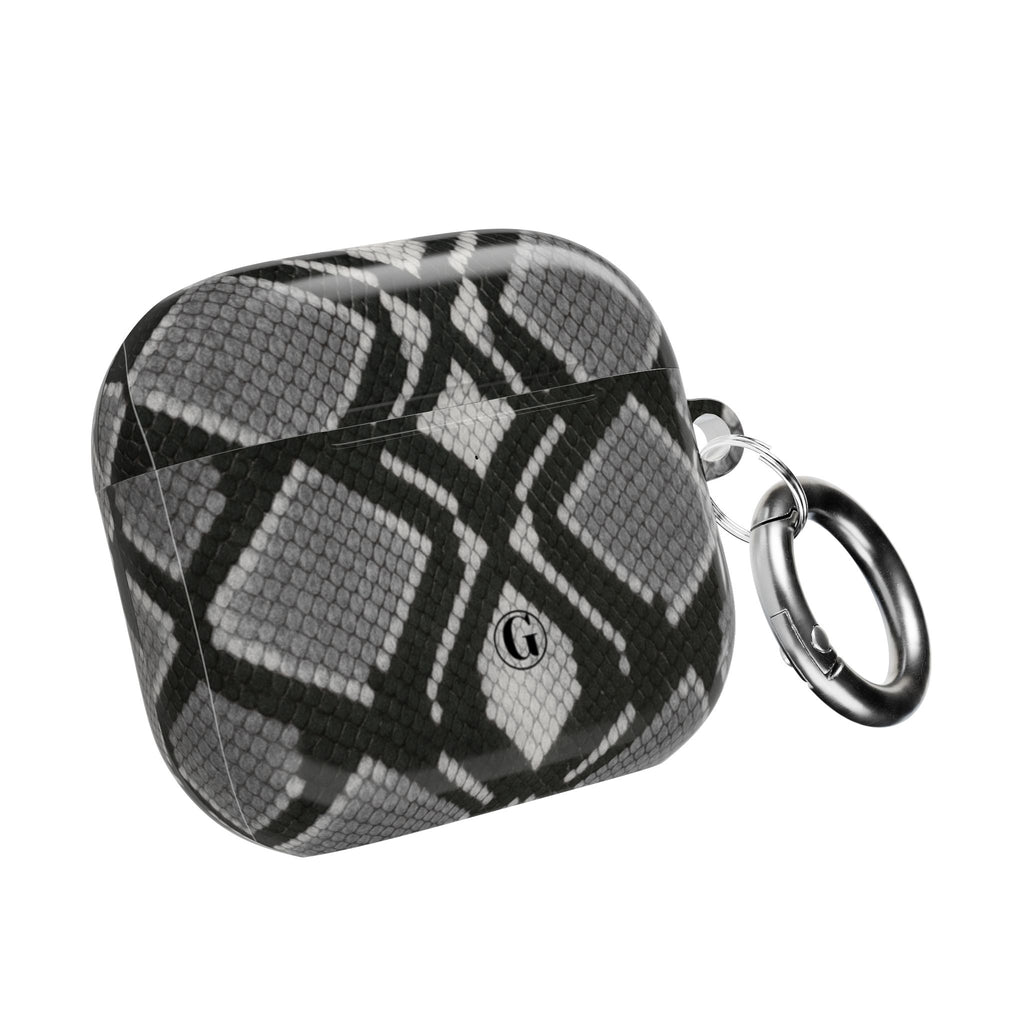 Gray Snakeskin Print AirPod Case