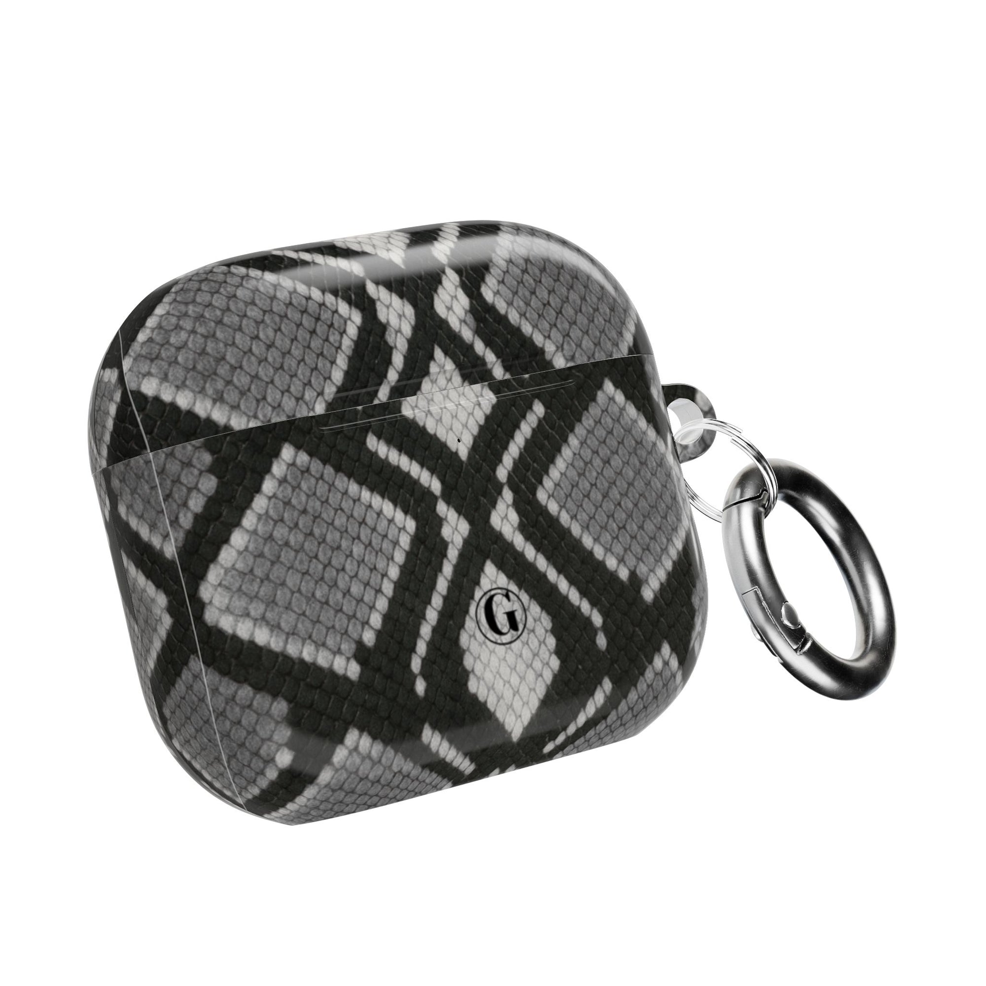 Gray Snakeskin Print AirPod Case