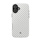 White Polka Dots Phone Case