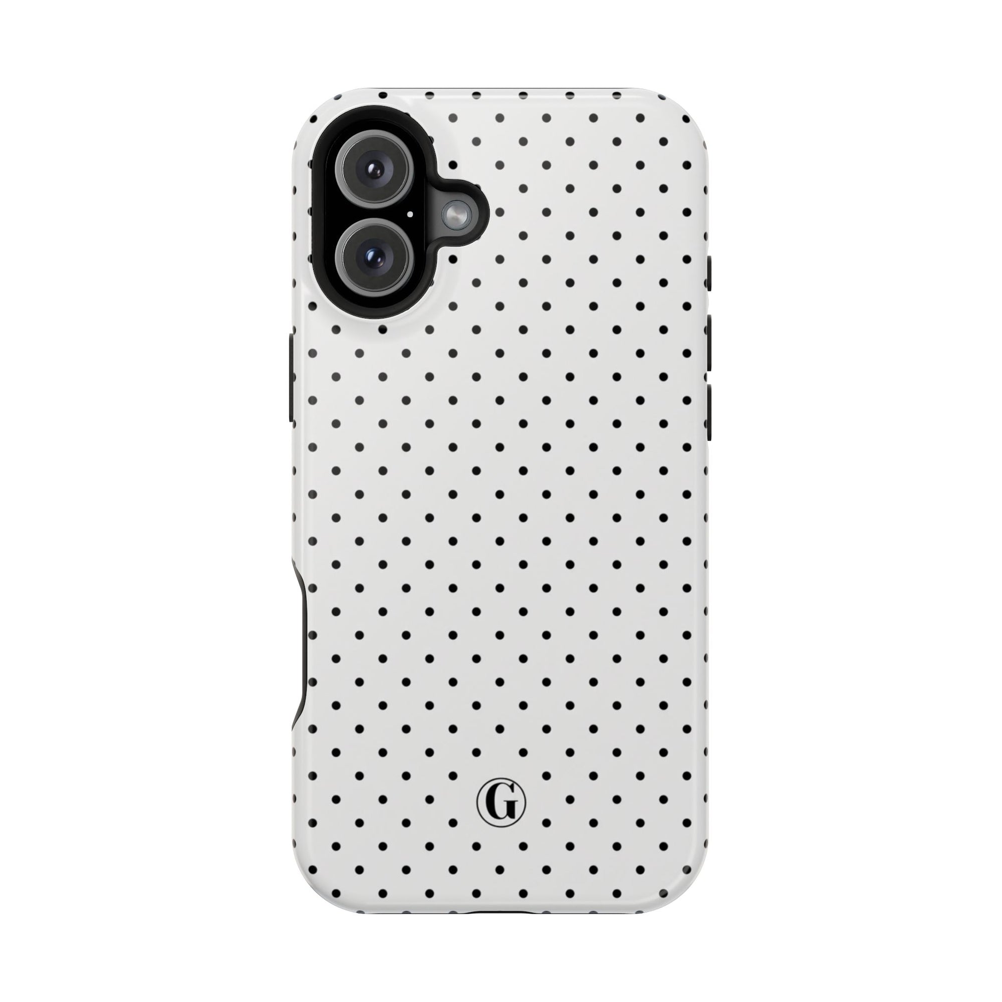 White Polka Dots Phone Case