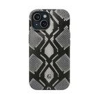 Grey Snakeskin Print Phone Case