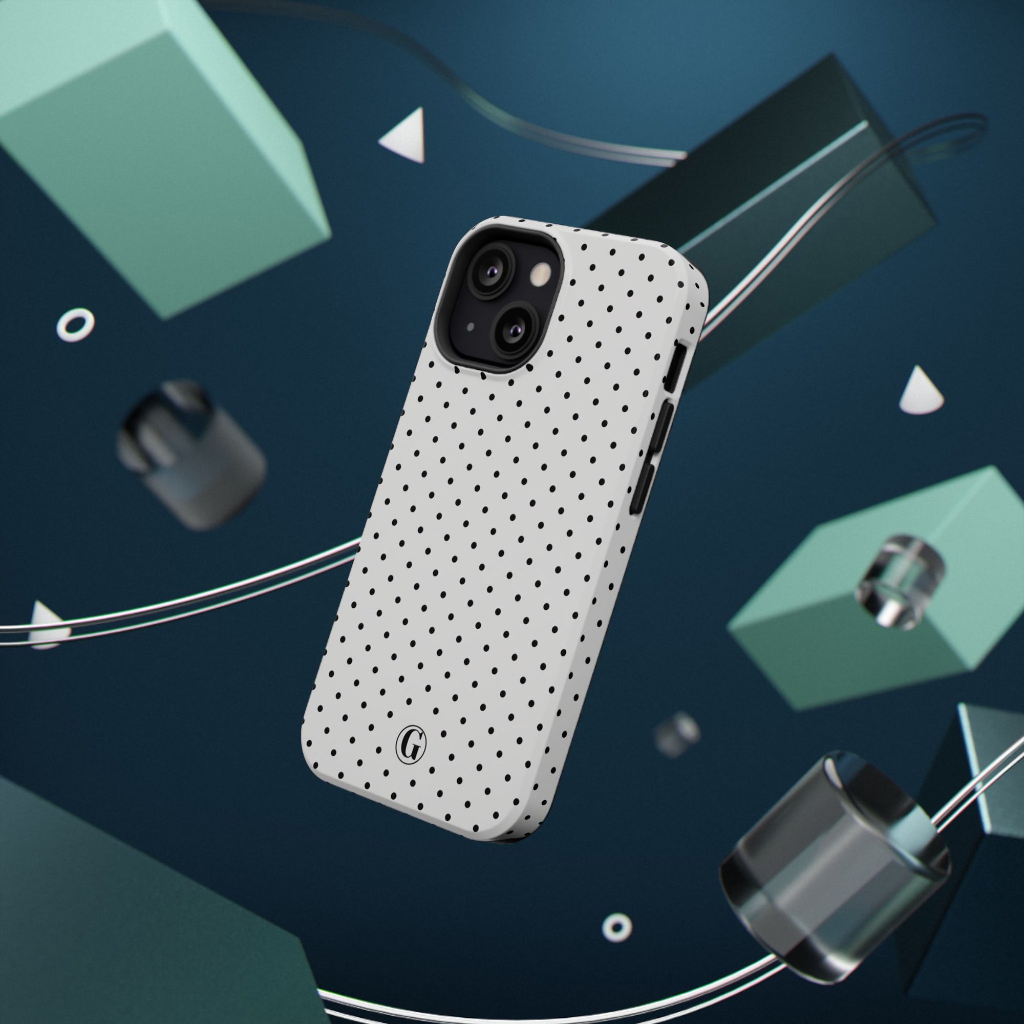 White Polka Dots Phone Case