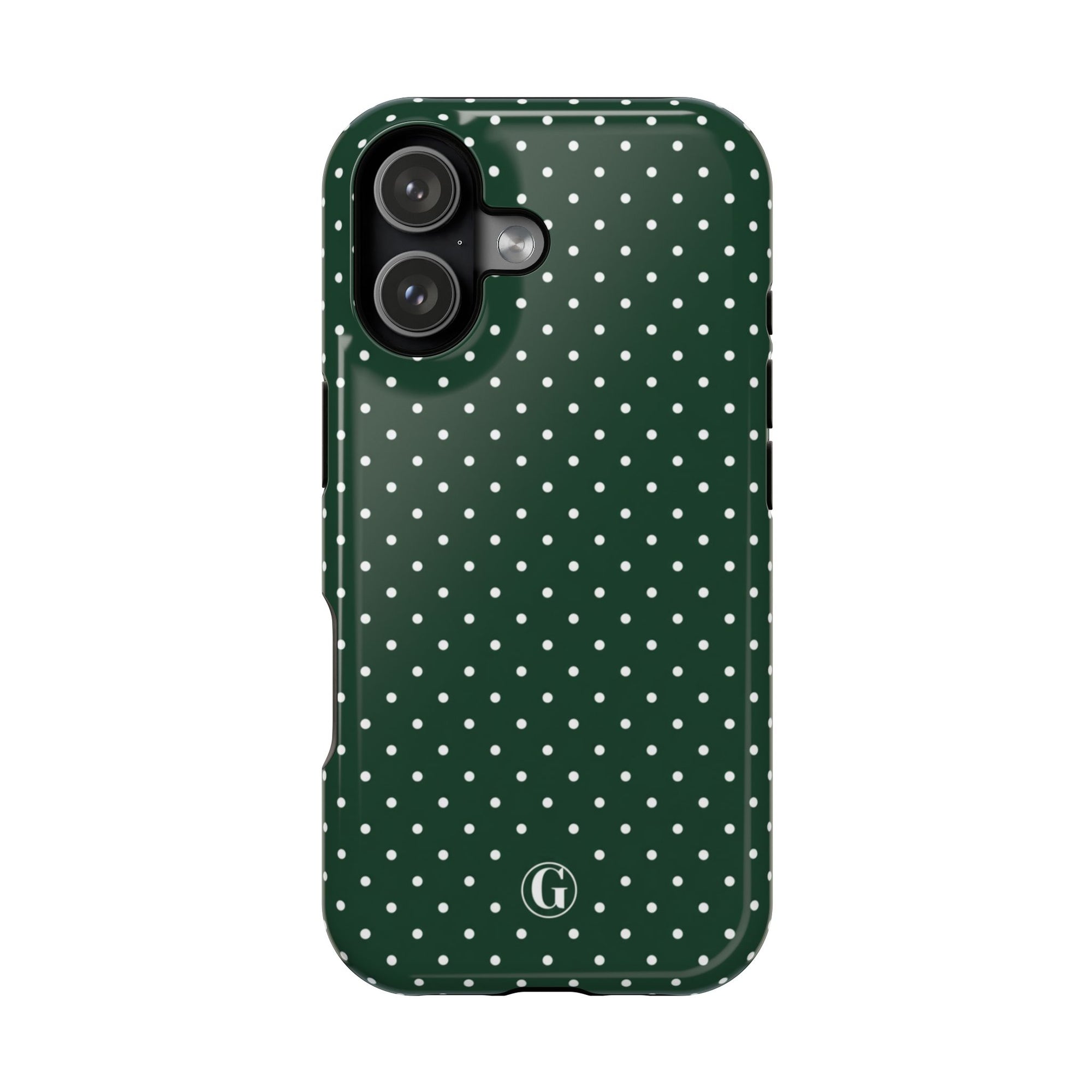 Emerald Green Polka Dots Phone Case