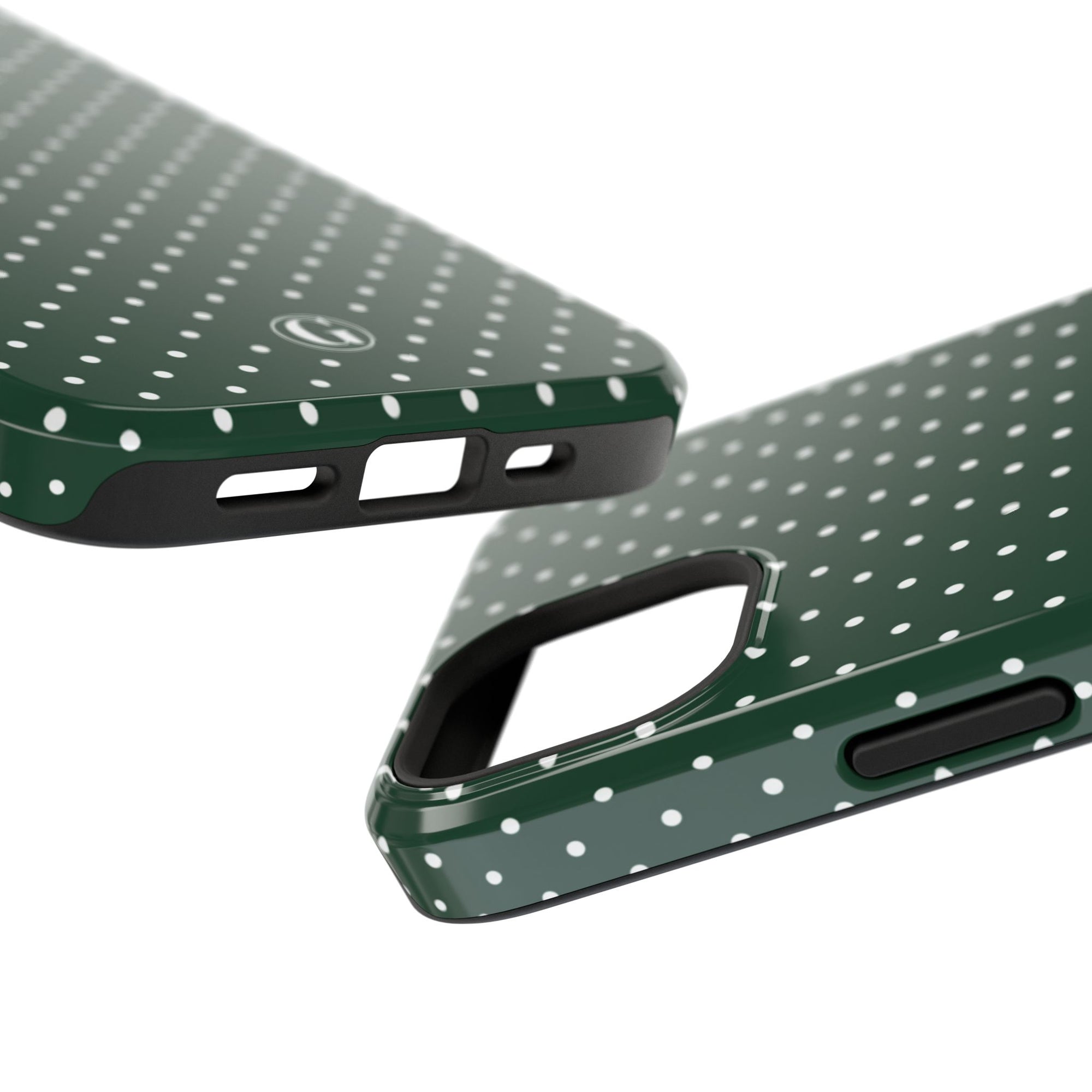Emerald Green Polka Dots Phone Case