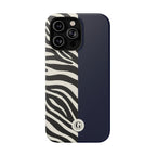 Zebra Print x Navy Blue Phone Case