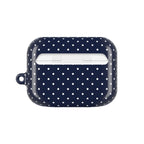 Navy Blue Polka Dot AirPod Case