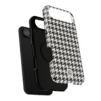 Houndstooth Print Phone Case
