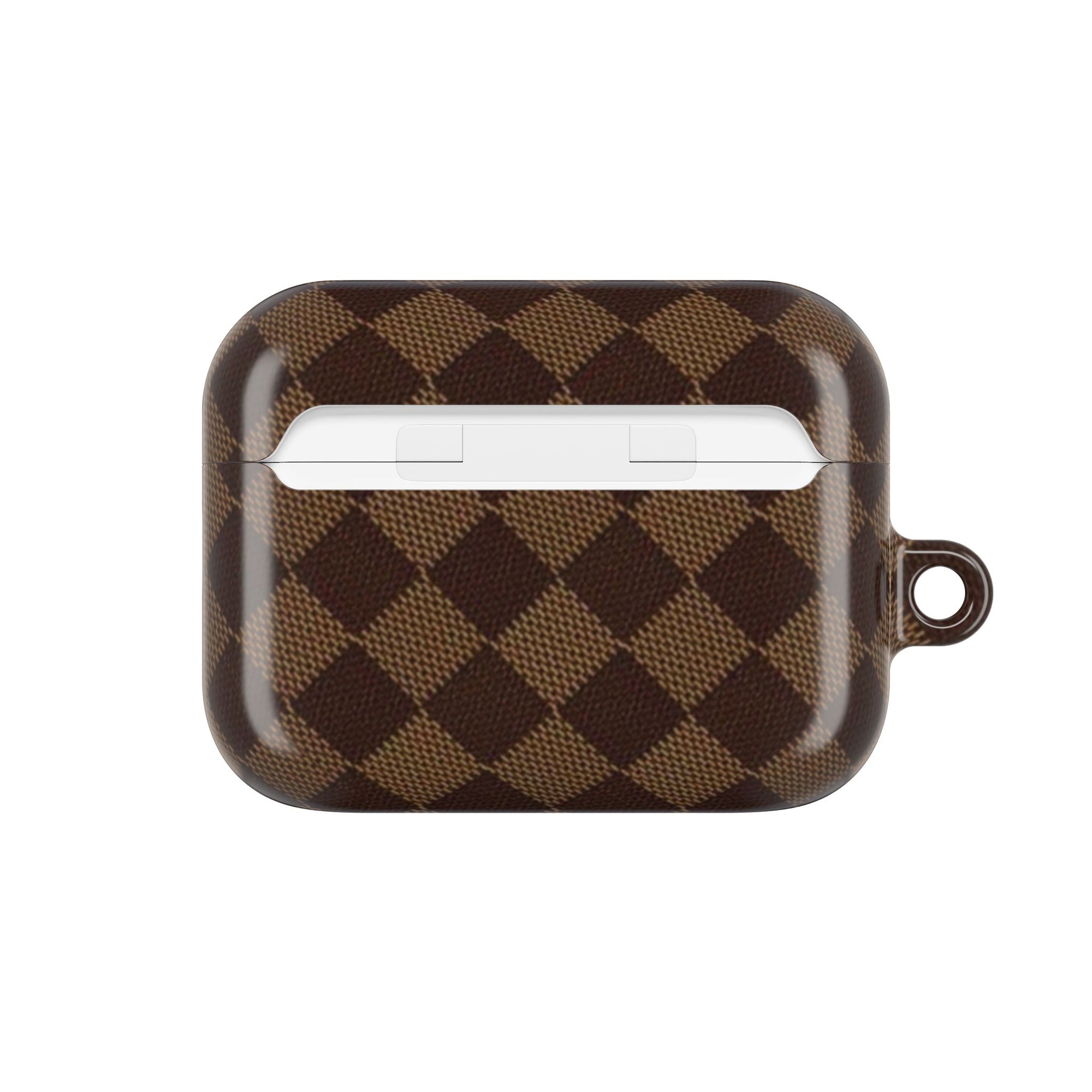 Brown Checkmate AirPod Case