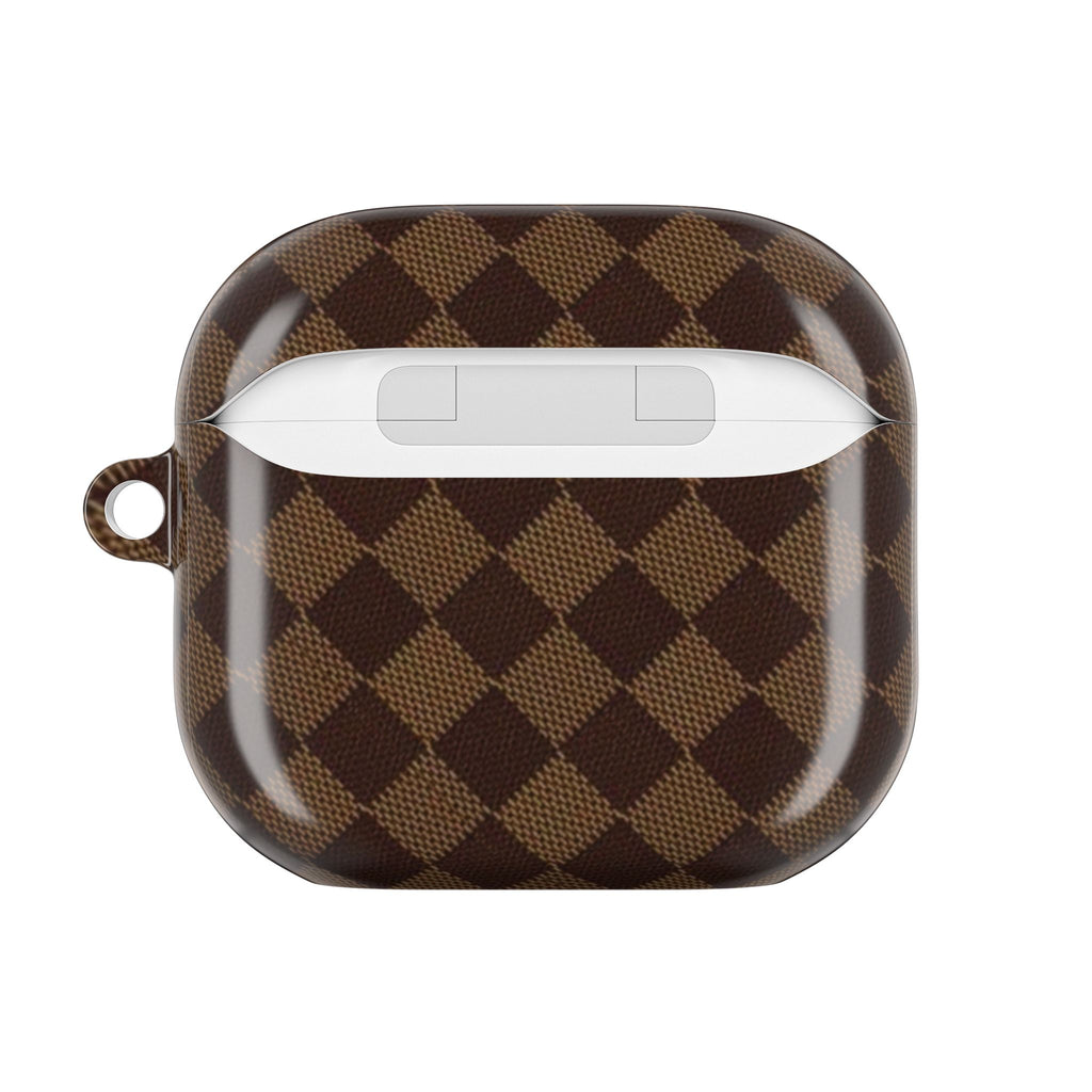 Brown Checkmate AirPod Case