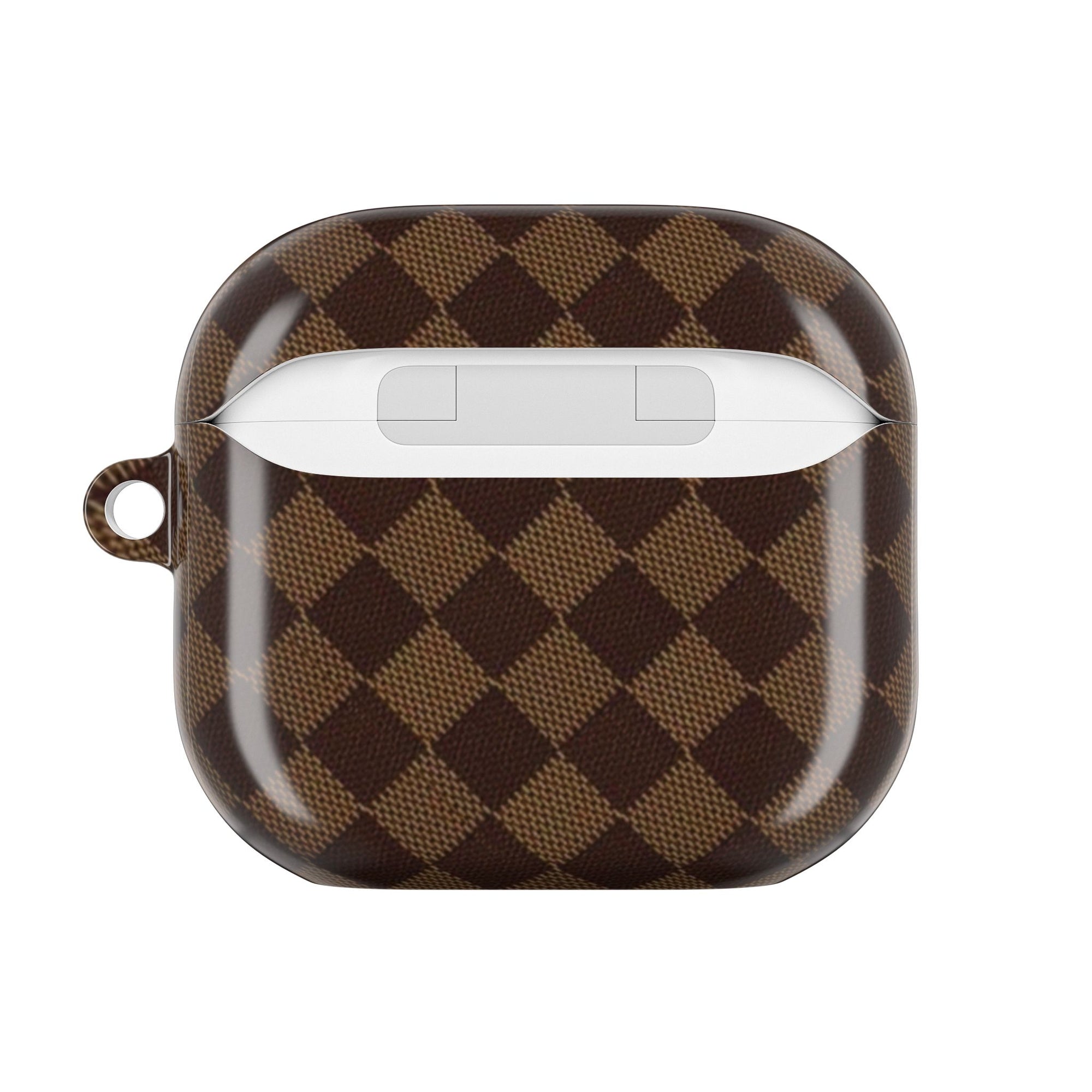 Brown Checkmate AirPod Case