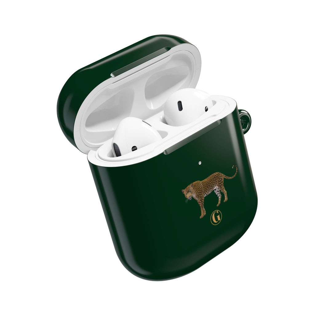 Emerald Green Panther AirPod Case